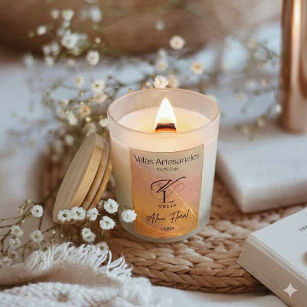 AF5 Vela aromática alma floral
