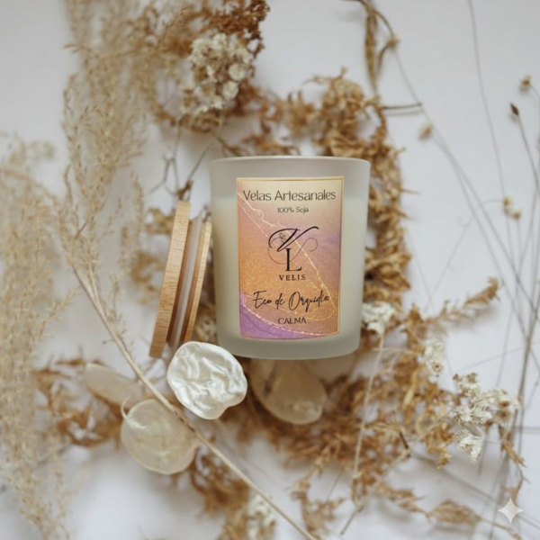 ECO2 vela aromática eco de orquídea artesanal