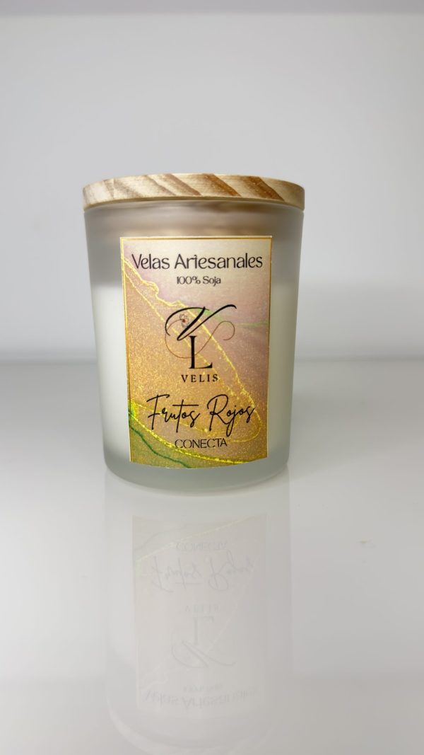 FR1 vela aromática frutos rojos artesanal
