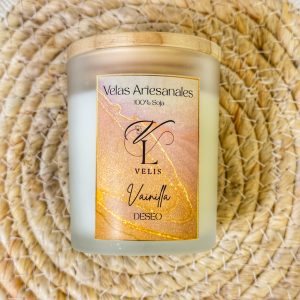 vela aromática vainilla artesanal